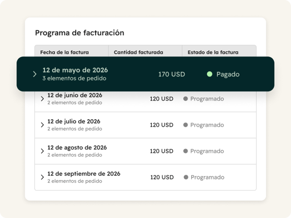 Billing - Billing Schedule_ES