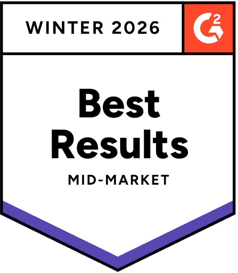 G2 Best Results Mid-Market Award, 2024