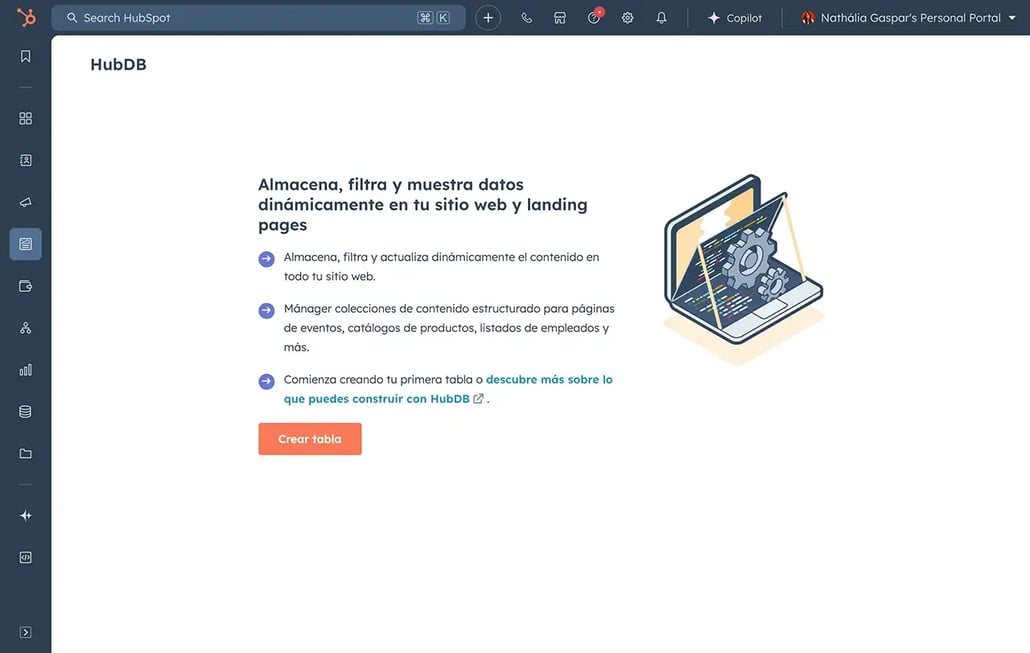 Imagen de hubDB contenido dinámico