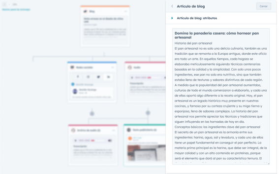 Interfaz de la herramienta de reutilización de contenido