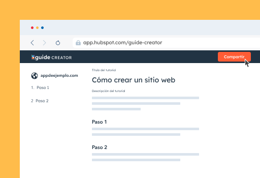 Comparte tutoriales con tus clientes