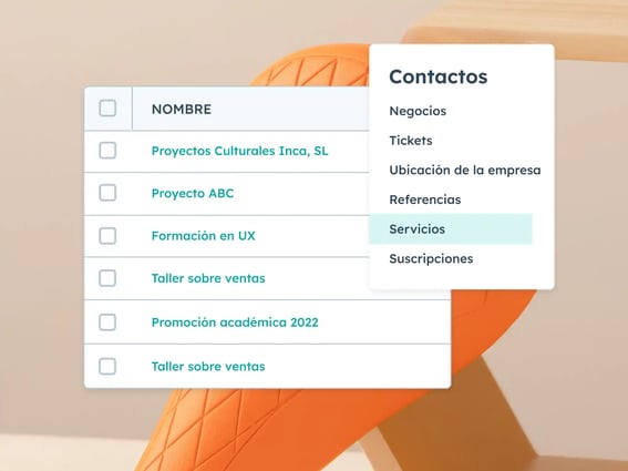 información de objetos en HubSpot