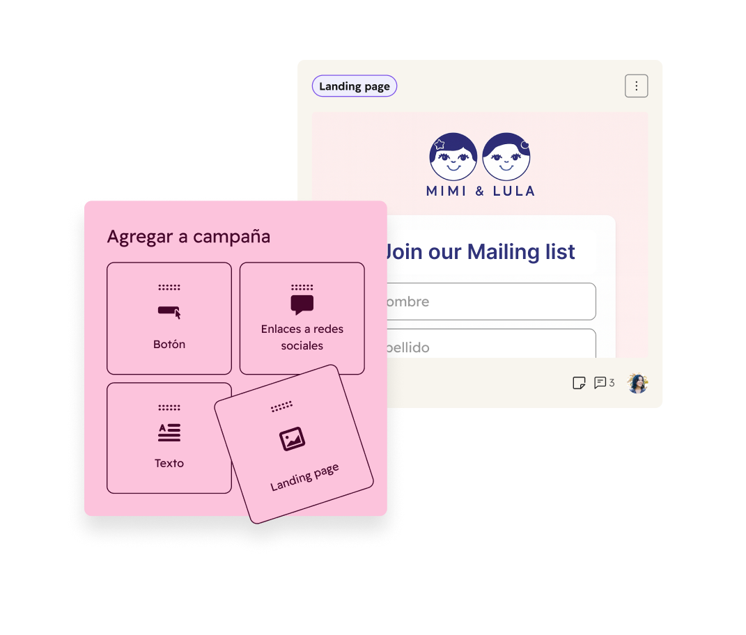 &nbsp; Otros recursos disponibles para añadir a una campaña son los botones de CTA, los enlaces a redes sociales, los artículos de base de conocimientos, las páginas de sitio web y las publicaciones, entre otros muchos materiales.
