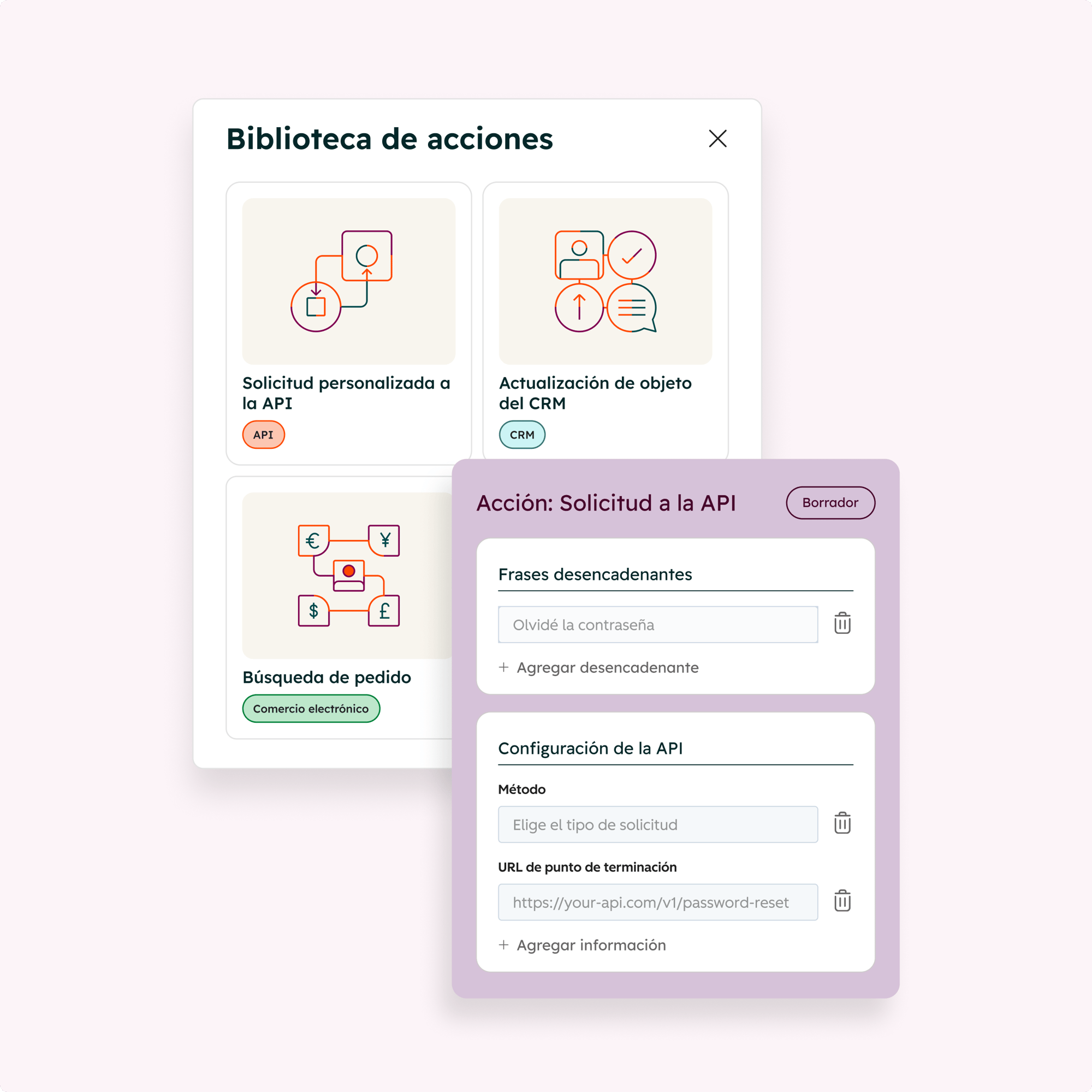 Interfaz de usuario simplificada del agente de datos: llega a los compradores cuando están listos