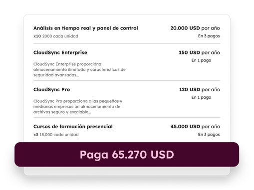 Pagos de HubSpot