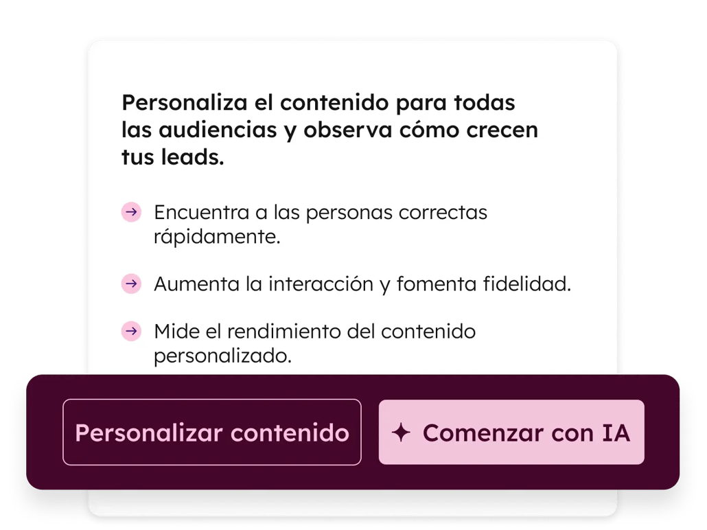 Interfaz de los informes avanzados de marketing