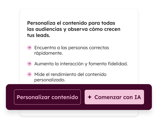 Interfaz de los informes avanzados de marketing