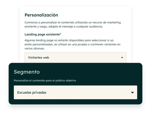 Interfaz del panel de analíticas de recorridos personalizados.