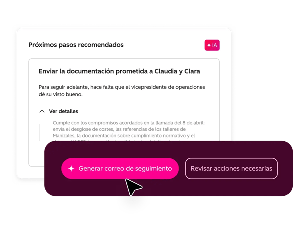 Correo de próximos pasos