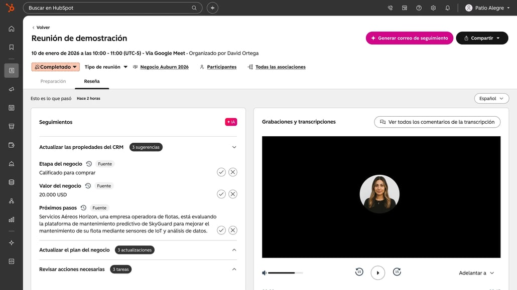 Pagina de tomador de notas