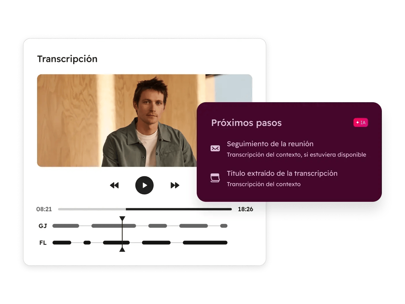 Sales Hub - AI Meeting Assistant Screen_es
