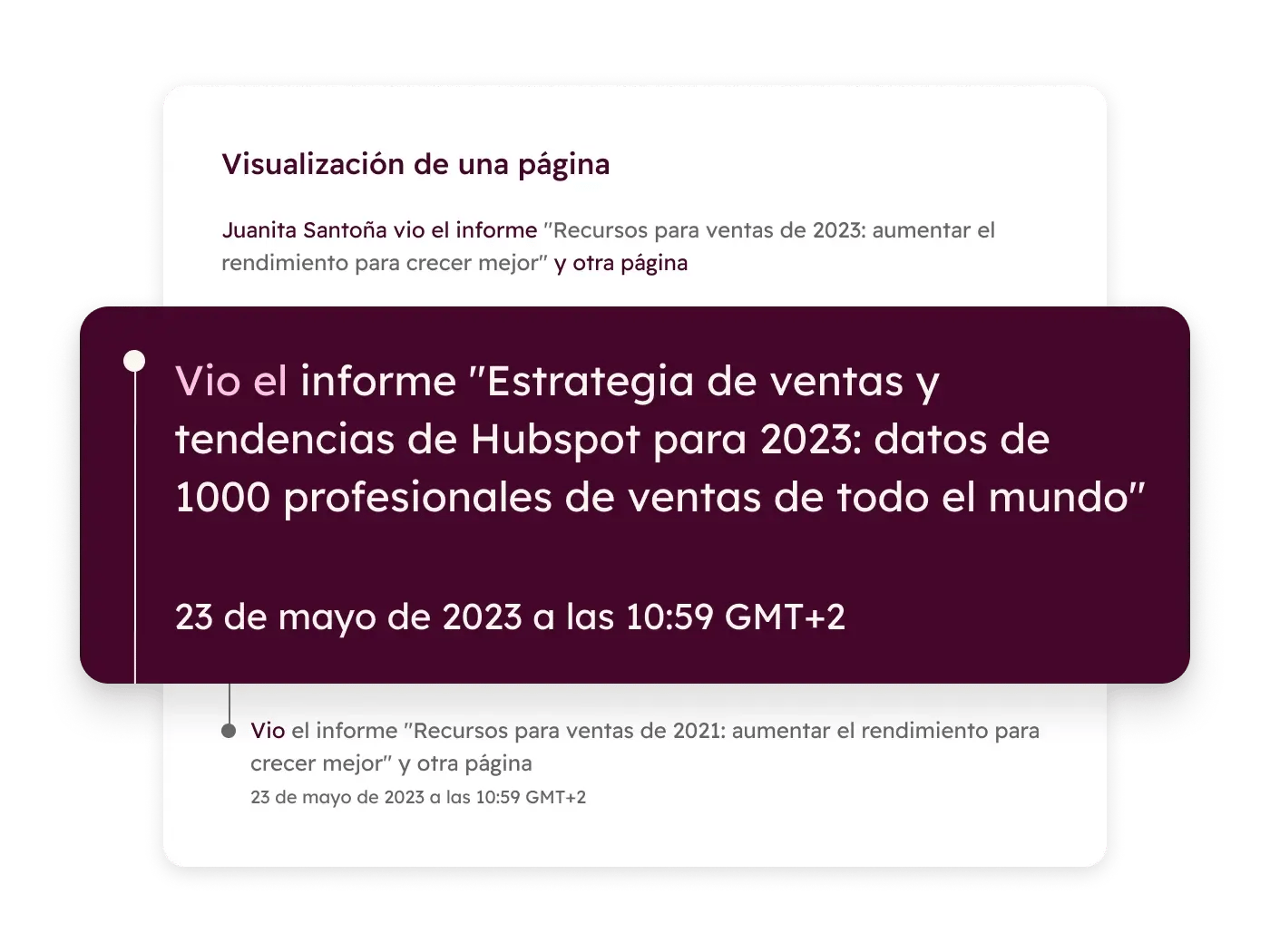 Sales Hub - Sales hub page view ES