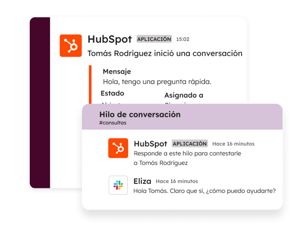 Conversaciones por Slack