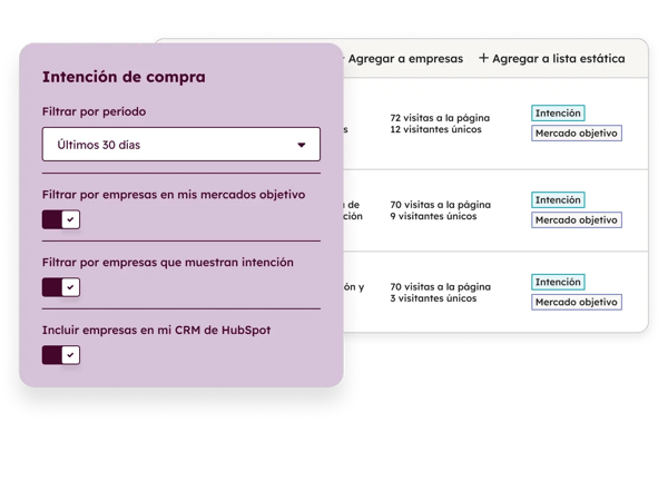 Imagen de agregar empresas a intención de compra