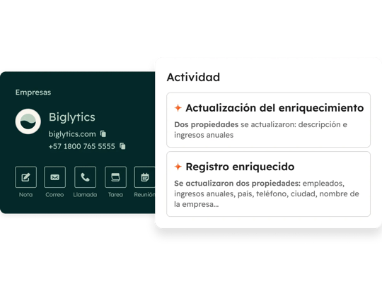 Cómo utilizar el software de inteligencia artificial de HubSpot para enriquecer tus datos y registros de empresa