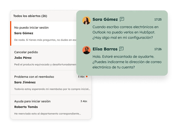 historial de interacciones con clientes en HubSpot