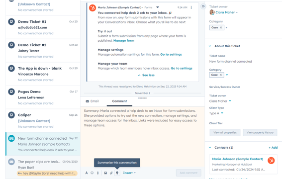 Generador de resúmenes de conversaciones con IA