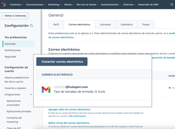 conectando un correo corporativo