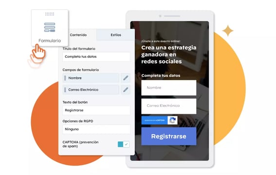 formulario en página web