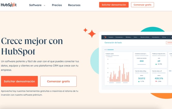 pagina corporativa hubspot