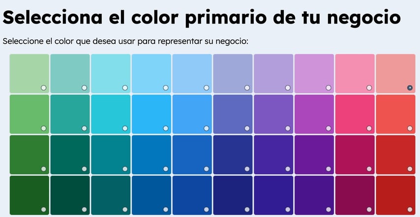 paleta de colores para un negocio