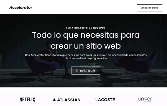 plantilla web accelerator