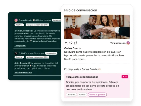 herramienta de redes sociales de hubspot