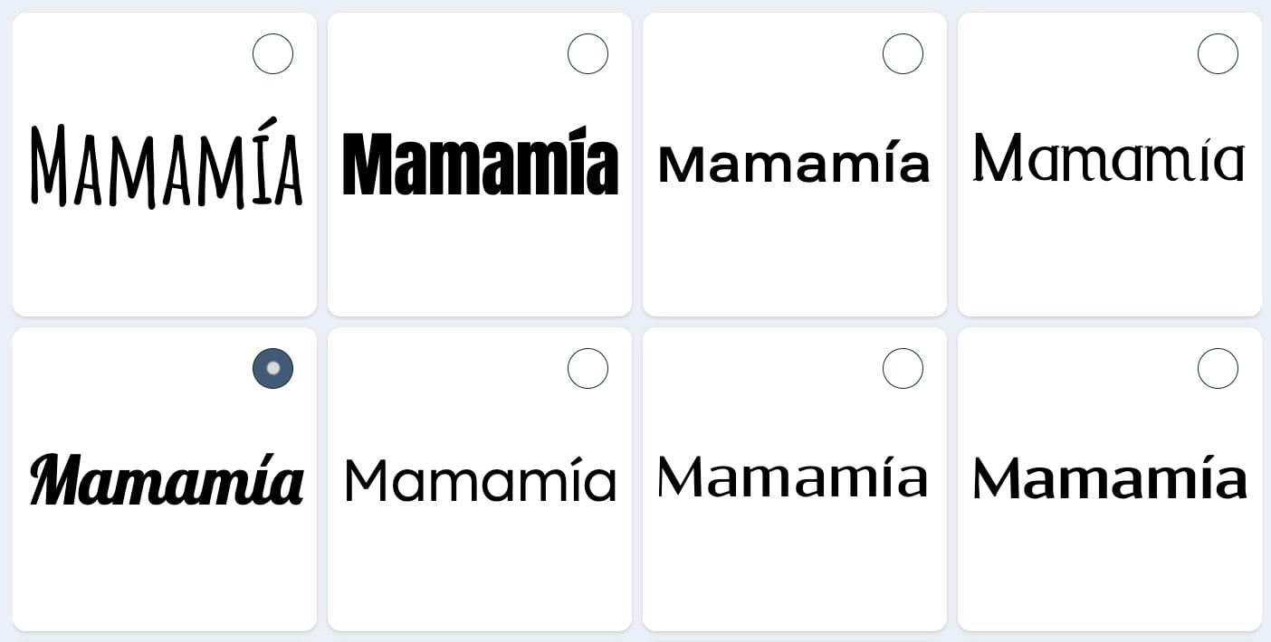 tipografía en generador de logos