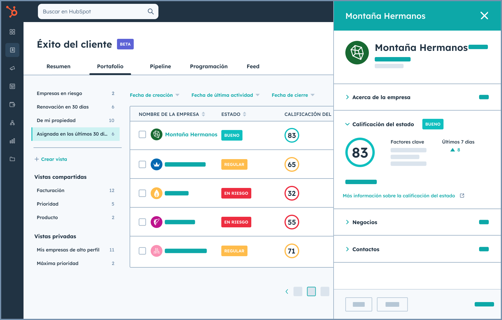 Customer Success Workspace - ES