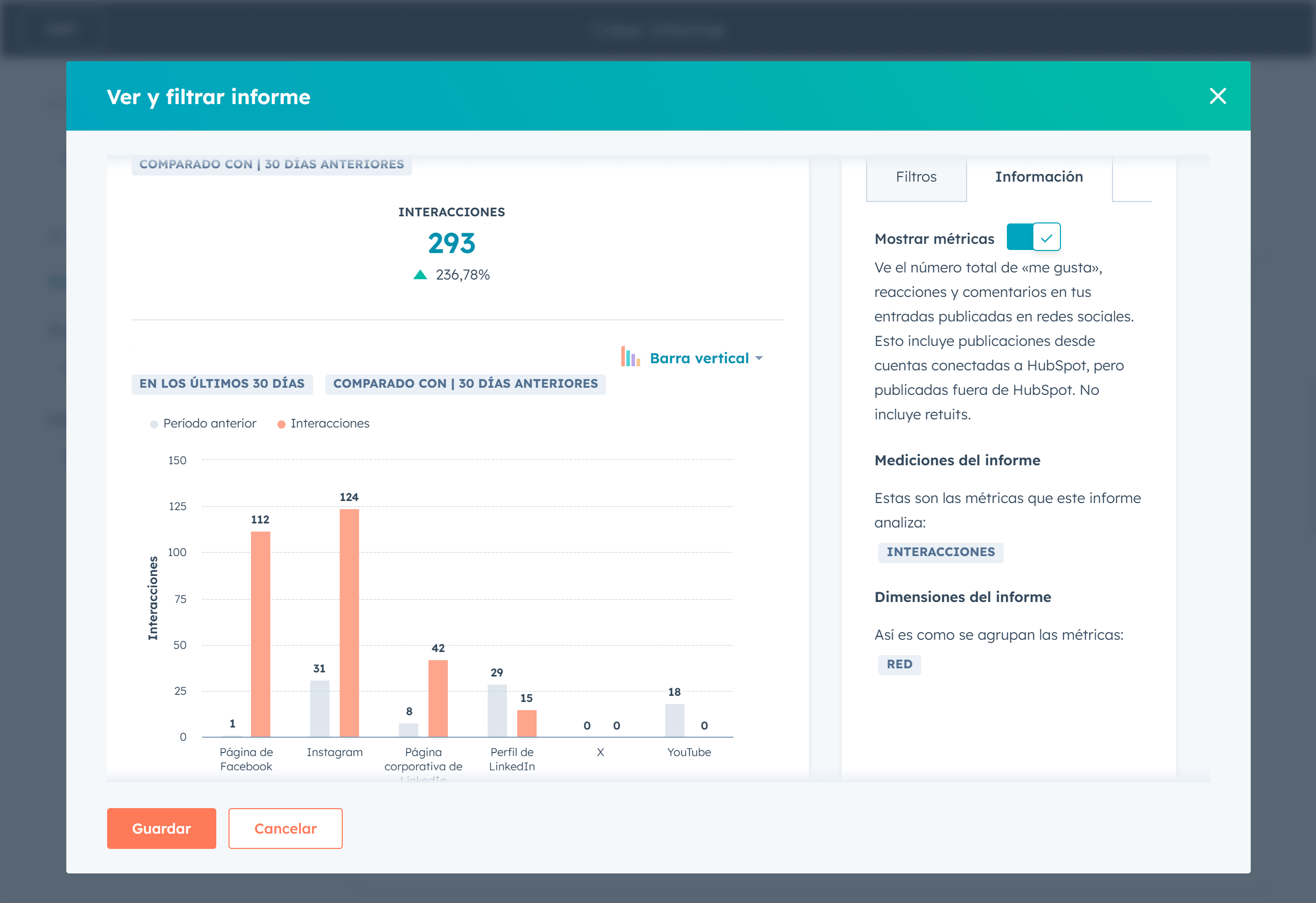 Generador de descripciones de informes con IA