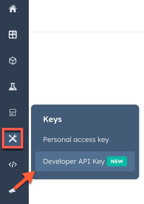 developer-api-key-navigation